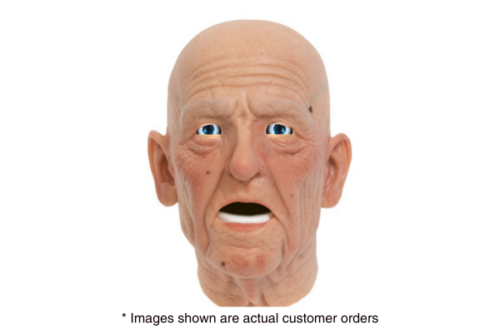 EchoMask Senior Male Patient in light skin tone front profile