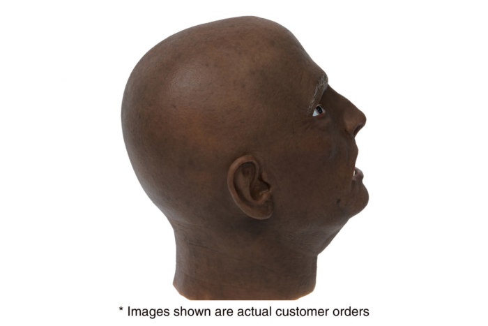 EchoMask Male Stroke patient in dark skin tone