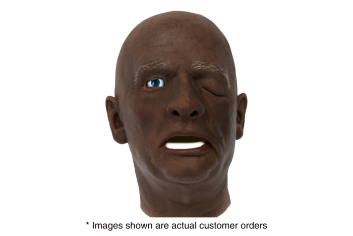 EchoMask Male Stroke patient in dark skin tone